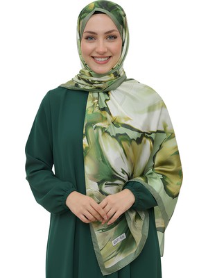 Levamor Ipekli Bambu Dokulu Sanatsal Desenli Kristal Şal