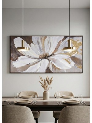 The Mia Floral Kanvas Tablo 140X70 cm TBL0109