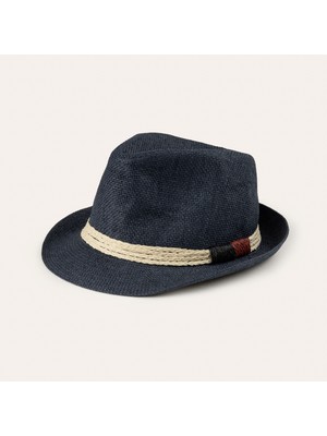 MUDO Örgü Detaylı Fötr Şapka