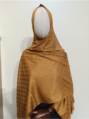 Esima Butik Kare Desen Özel Seri Ipeksi Dokulu Jakar Şal