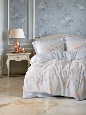 Cotton Box Saten Çift Kişilik Nevresim Takımı Lilou Lila