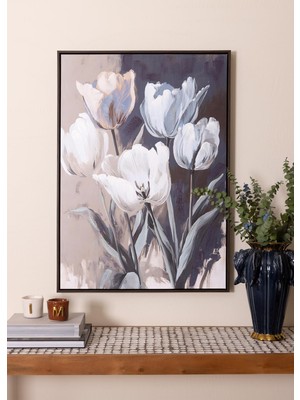 The Mia Abstrcat Tulips Kanvas Tablo 70X100 cm