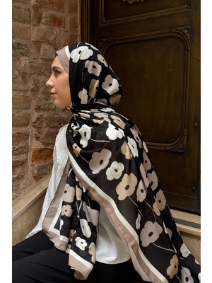 Levamor Kadın Empirme Soft Flory Şal Desenli Pamuklu Likralı Yumuşak Dokulu Şık Şal