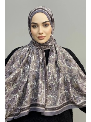 Levamor Kadın Pamuklu Paisley Desenli Modern Şal