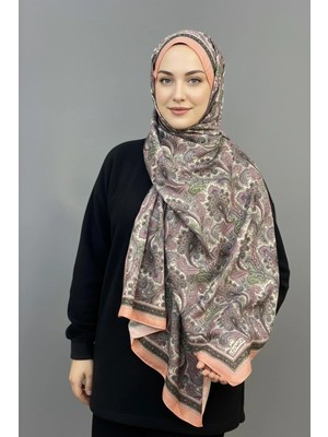 Levamor Kadın Pamuklu Paisley Desenli Modern Şal