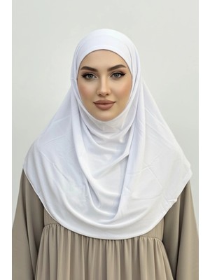 Levamor Kadın Viskon Likralı Kendinden Boneli Pratik Hazır Şal