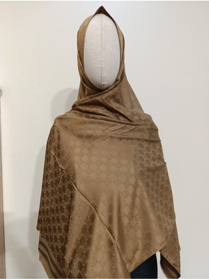 Esima Butik Kare Desen Özel Seri Ipeksi Dokulu Jakar Şal