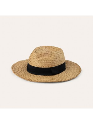 MUDO Şeritli Hasır Şapka