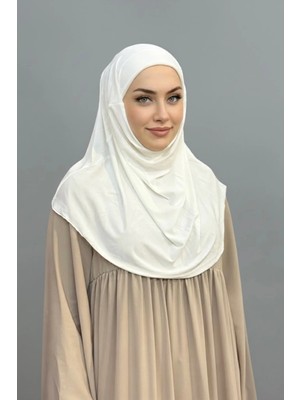 Levamor Kadın Viskon Likralı Kendinden Boneli Pratik Hazır Şal