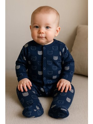 GMG Collection Baby Lacivert Pisi Pisi Tulum