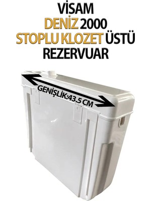 Visam Stoplu Klozet Rezervuarı Deniz 2000