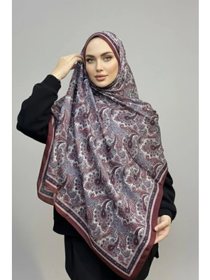 Levamor Kadın Pamuklu Paisley Desenli Modern Şal