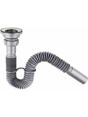 Mikasso Koruklu Lavobo Mutfak ve Banyo Için Sıfon Koku Önleyıcı Lavabo Gıder Borusu Saglam ve Kalıtelı