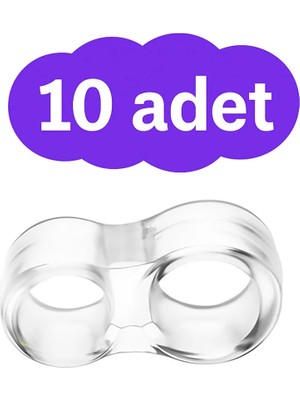 Mikasso Şeffaf Silikon Kapı Stoperi Tutacağı 10 Adet Kapı Durdurucu