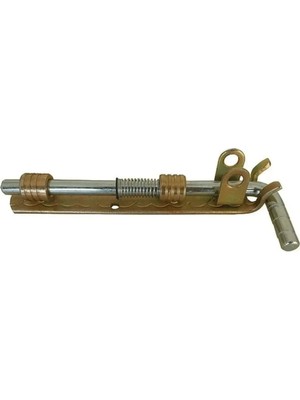 Mikasso 100MM Ferforje Yaylı Sürgü (10CM) Garantisiz Kapı Bağlantı Elemanı Ferforje Tr Ferforje