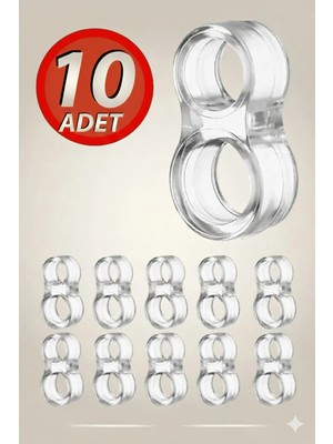 Mikasso Kolay Silikon Kapı Stoperi 10'lu Duvar Koruma Aparatı Çarpma Önleyici Elastik Kapı Kolu Stoperi