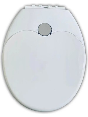 Çelik Ayna Klozet Kapağı, Adaptörlü, Amortisörlü Yetişkin ve Çocuklar Için Birlikte Kullanım , Hijyenik