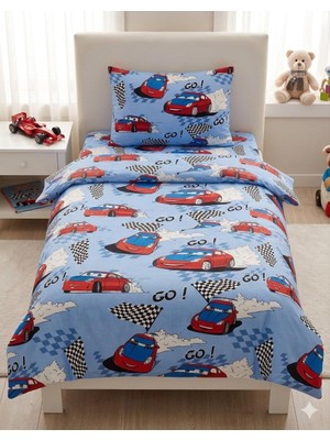 Voddi Tek Kişilik|çocuk Desen Nevresim Takımı|%70 Pamuk|çarşaf Lastikli