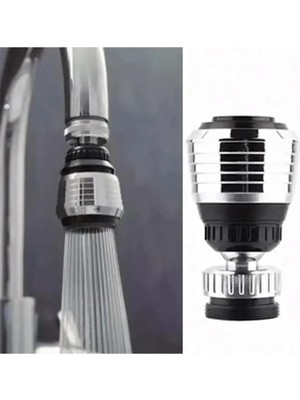 Mikasso 2 Modlu Hareketli Su Tasarruflu Musluk Kısa Gri