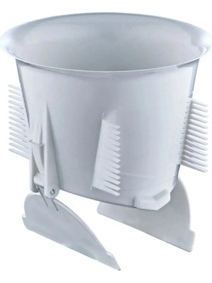 Mikasso Çift Açılır Wc Matik Poşetli Beyaz Plastik