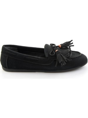 Bambi Siyah  Kadın Loafer Ayakkabı K01936071072