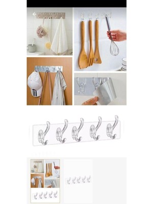 Mikasso Silikon Askılık - Çok Amaçlı Askıık - Kapı Arkası Askılık Plastik Turuncu