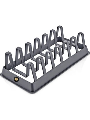 Mikasso Tencere Kapağı Organizeri 6 Bölmeli Tencere Kapak Tabak Düzenleyici Organizer Rafı Dolap Içi Q90 Pl