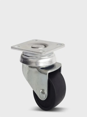 Mikasso Çift Sıra Bilyeli Tekerlek Rulmanlı Yükseklik 5,5cm 1ADET Teker Taşıma Kapasitesi 100KG Gri