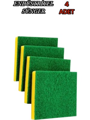 Mikasso Endüstriyel Bulaşık Süngeri 4ADET