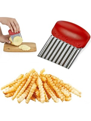 Mikasso Pratik Kolay Patates Meyve ve Sebze Dilimleyici Doğrama Bıçağı