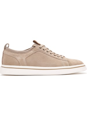 Derimod Erkek Bej Bağcıklı Süet Deri Sneaker 26SFD690610