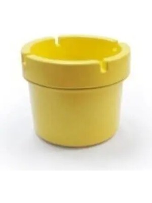 Mikasso Kokusuz Dumansız Ev, Ofis Küllüğü Yuvarlak Plastik Beyaz Yuvarlak