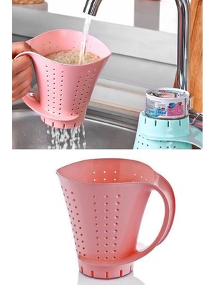 Mikasso Kuplu Pirinç Süzgeci Plastik Plastik