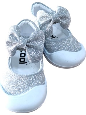 Cool Darla Ilkadım Bebe Baletli Simli Babet Gümüş