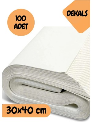 Mikasso 100 Adet 30X40 Tabak-Bardak Eşya Sarma Koruma Taşıma Taşınma Paketleme Ambalaj Kağıdı 30 x 38
