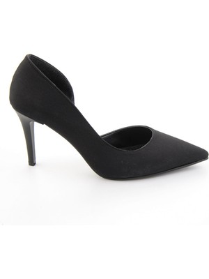 Bambi Mat Siyah  Kadın Klasik Topuklu Ayakkabı K01992001638