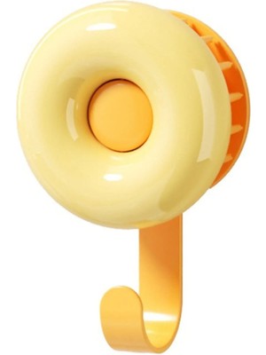 Mikasso Yeni Nesil Duş Fırçalı Banyo Askısı Şirin Dekor Banyo Askısı ve Duş Fırçası 2si1 Arada Turuncu