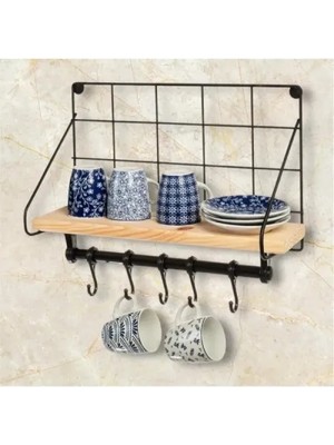 Ett Metal Askılıklı Kahve Köşesi Rafı