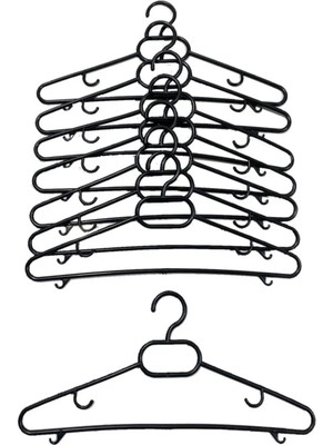 Mikasso Plastik Elbise Askısı 6 Adet Ekonomik Elbise Askılığı Askılık Etek Askısı Pantolon Askısı Plastik