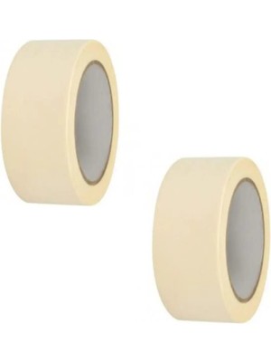 Mikasso 2 Adet Maskeleme Bandı Boya Bandı 48MM x 25M Kağıt Bant Beyaz