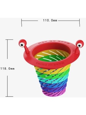 NessiWorld Renkli 6 Kademeli Lavabo Süzgeci