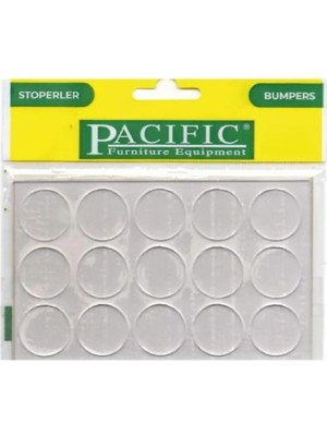 Mikasso 15 Adet 22MM Şeffaf Silikon Kaydırmaz Cam Masa Altlığı & Ses Stoperi Bej