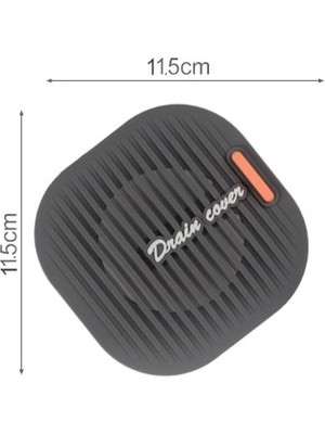 NessiWorld Süzgeçli Lavabo Gider Koruyucu Mat Gri