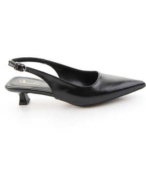 Bambi Siyah  Kadın Klasik Topuklu Ayakkabı K01231513042