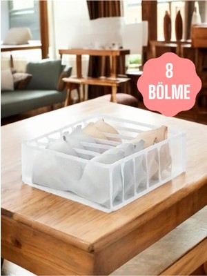 Mikasso Sütyen Düzenleyici-Şeffaf Kumaş , Dolap ve Çekmece Içi Için Kumaş 32 x 23 Çok Renkli Tr