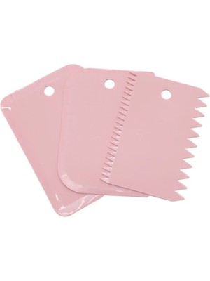 Mikasso 3'lü Hamur Kesici Kazıyıcı Dekoratör Set Plastik