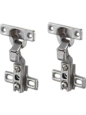 Mikasso Dolap Kapağı Menteşesi Deveboynu Tas Menteşe Marka 2 Adet + Montaj Vidaları