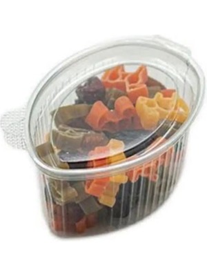 Mikasso Plastik Sızdırmaz Sos Kabı 80 cc Et Suyu Saklama Sos Kabı 100’LÜ Plastik Turuncu