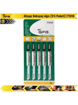 Mikasso Ahşap Dekupaj Ağzı (5'ii Paket) | T101D