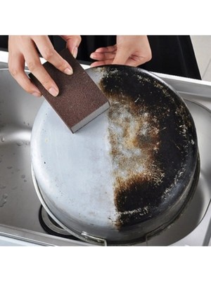 Mikasso 1 Adet Tencere Tava Çelik Metal Ahşap Eşyalar Temizlik Için Sünger Zımpara Takoz